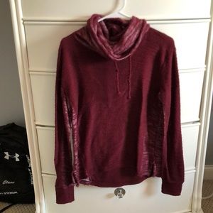 Hollister Maroon long sleeve sweater